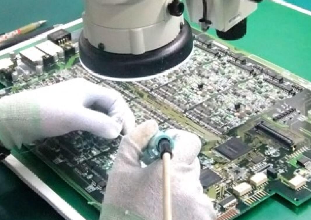 狭ピッチの手ハンダ技術